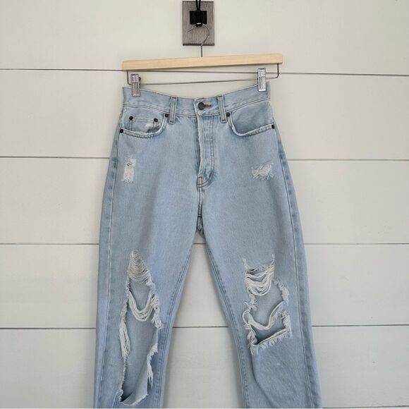 LF Carmar Women’s 26 Dakota Emelia Distressed Knee Crop Jeans - Picture 8 of 9